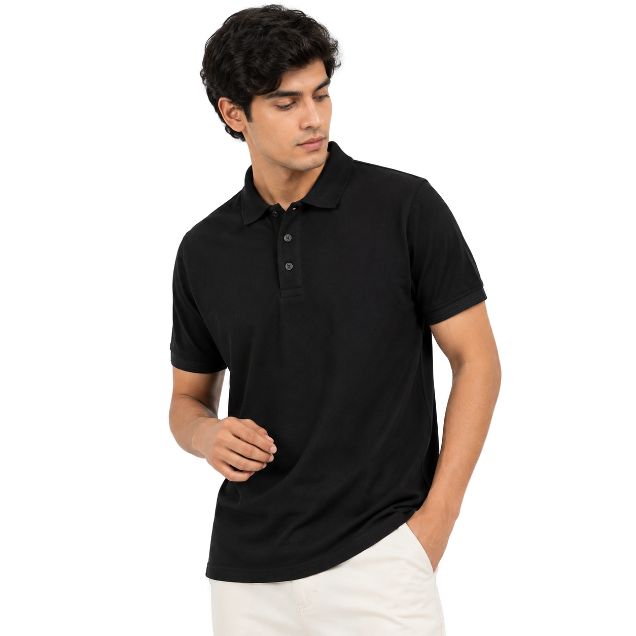 Classic Fit Cotton Polo T-Shirt