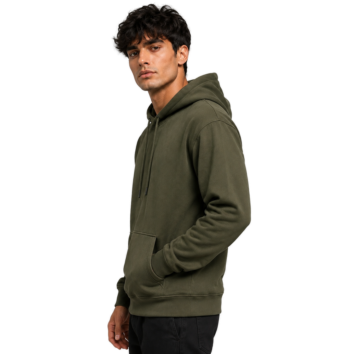 Cotton Pullover Hoodie Zipless