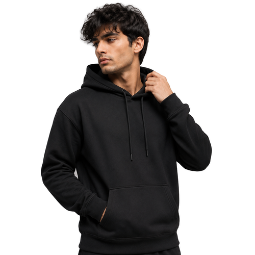 Cotton Pullover Hoodie Zipless