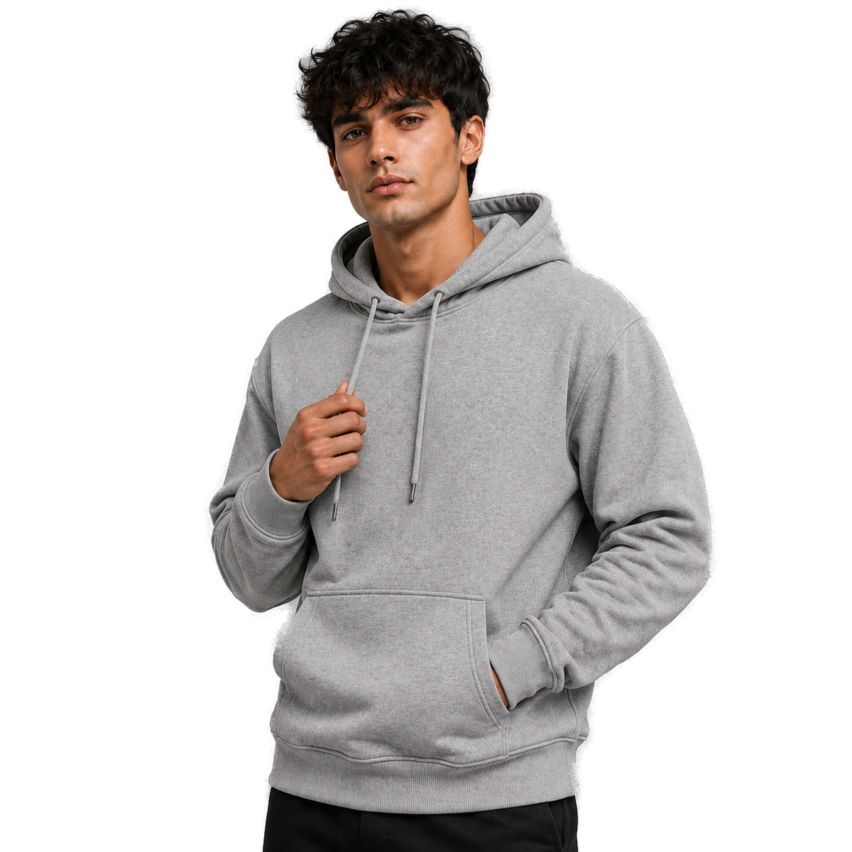 Cotton Pullover Hoodie Zipless