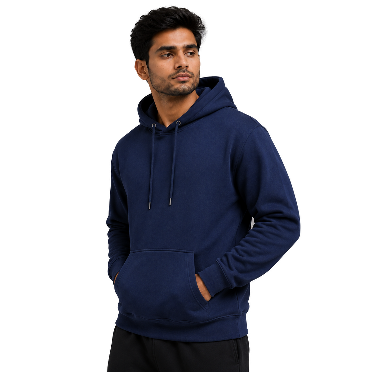 Cotton Pullover Hoodie Zipless