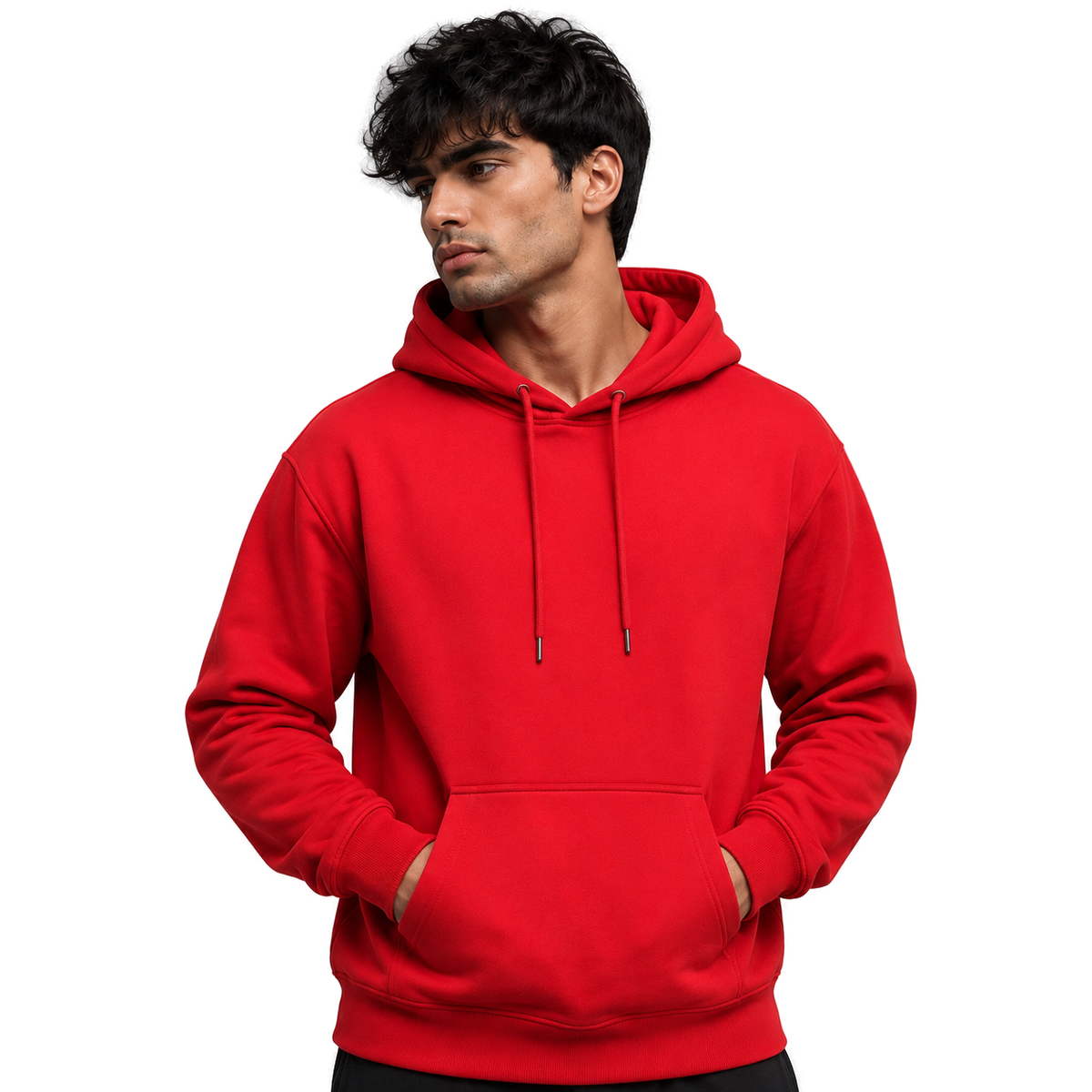 Cotton Pullover Hoodie Zipless