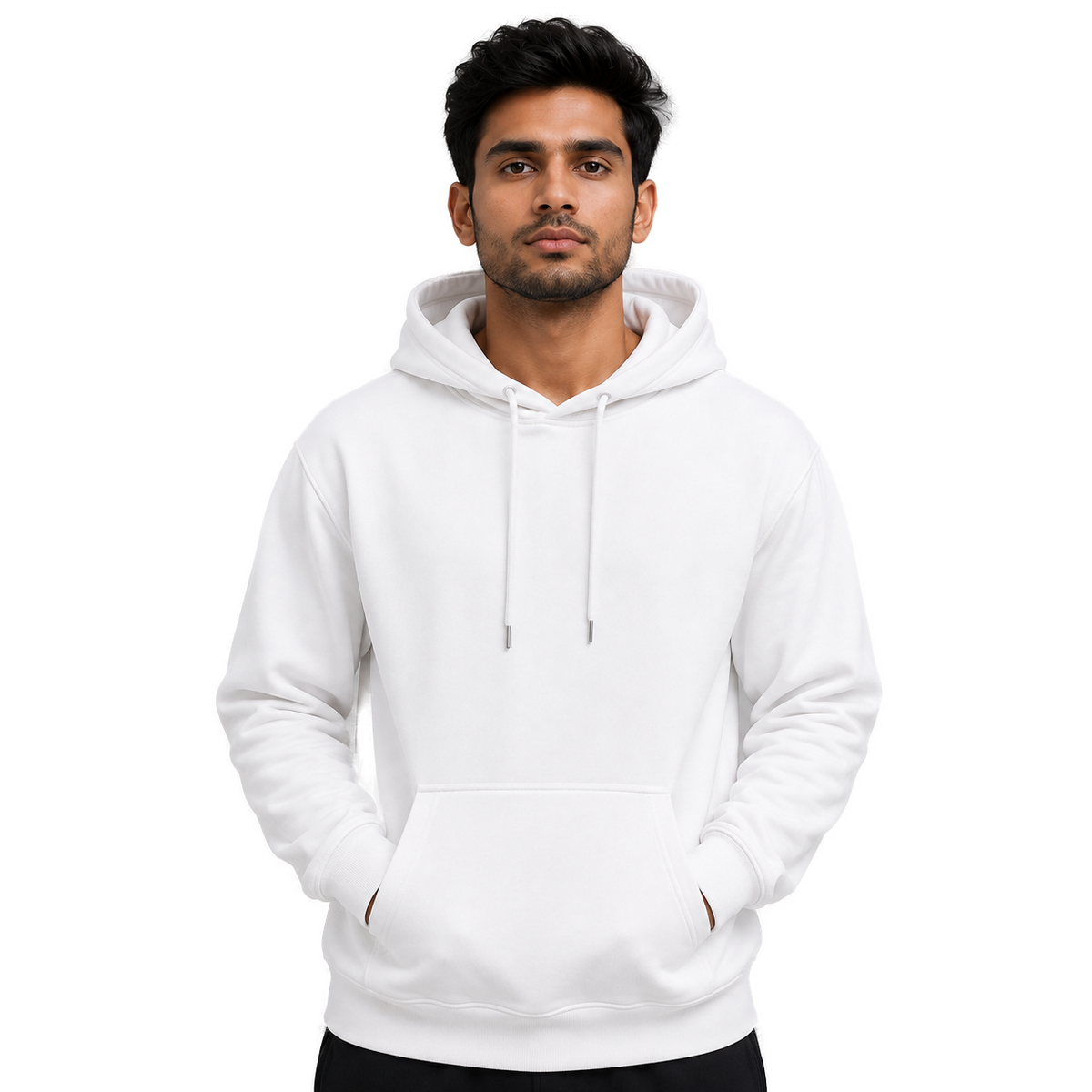 Cotton Pullover Hoodie Zipless